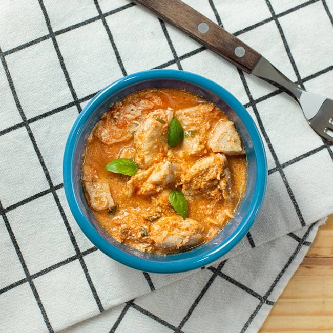 Estrogonofe de frango zero lactose