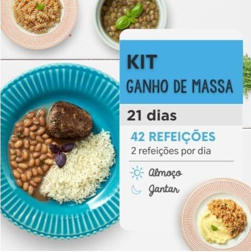 Kit Ganho de Massa 21 Dias Almoço e Jantar