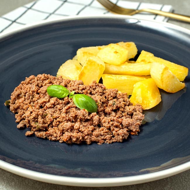 Carne Moída com Macaxeira com Ghee