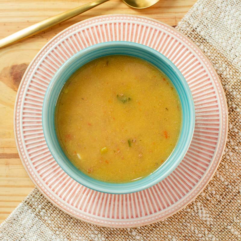 Sopa de Mandioquinha com Carne