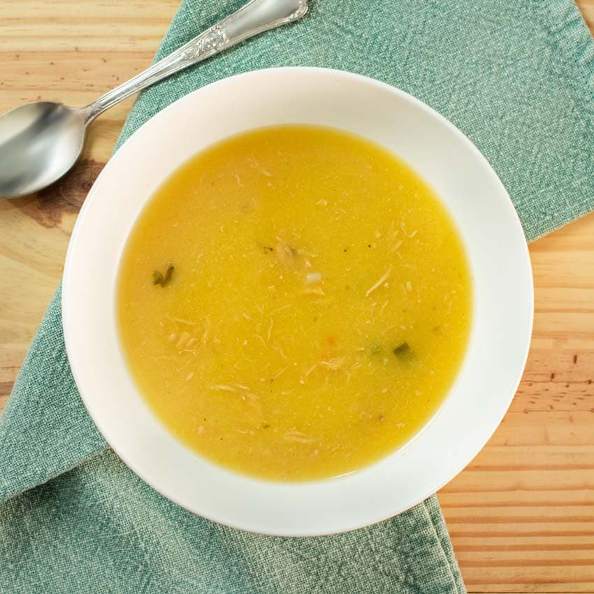 Sopa de Mandioquinha com Frango