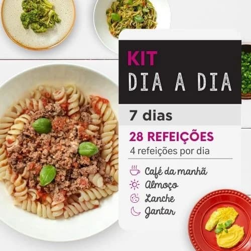 Kit dia a dia | 7 Dias | 4 Refeições | Marmita Fitness | Da Mamãe Fitness