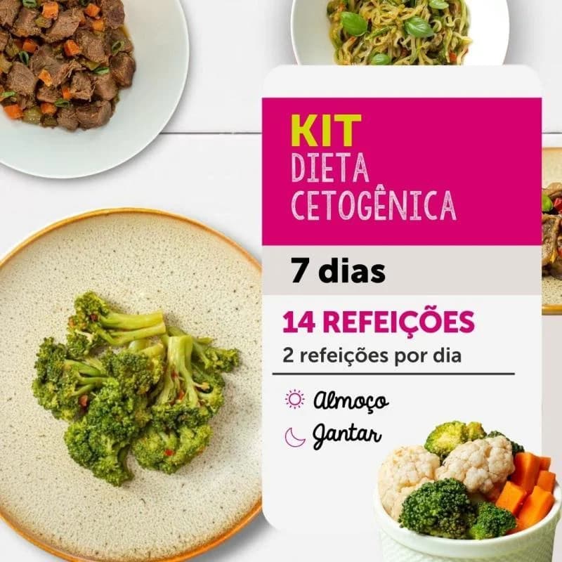 KIT DIETA CETOGÊNICA | 7 DIAS | ALMOÇO E JANTAR | DA MAMÃE FITNESS