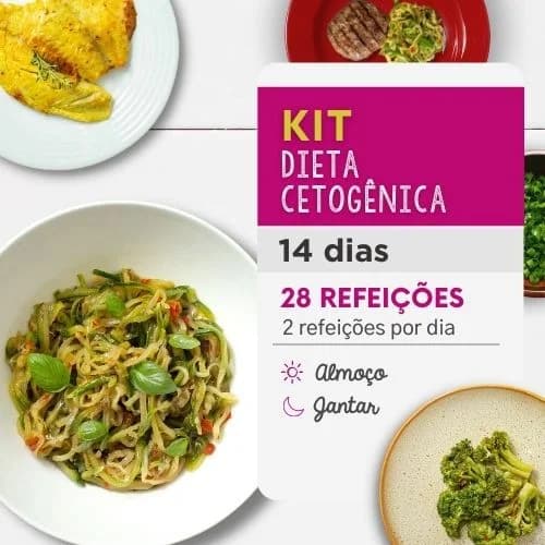 KIT DIETA CETOGÊNICA | 7 DIAS | ALMOÇO E JANTAR | DA MAMÃE FITNESS
