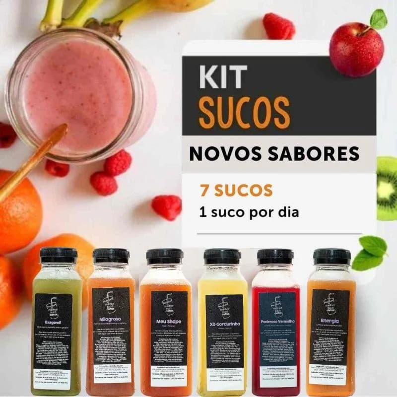 Kit de Sucos 7 dias | Novos Sabores
