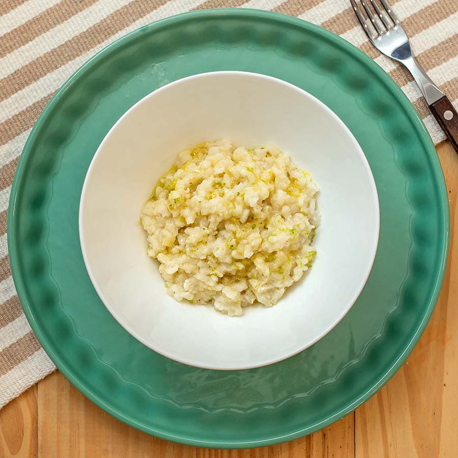 Risoto de Limão Siciliano com Alho Poró
