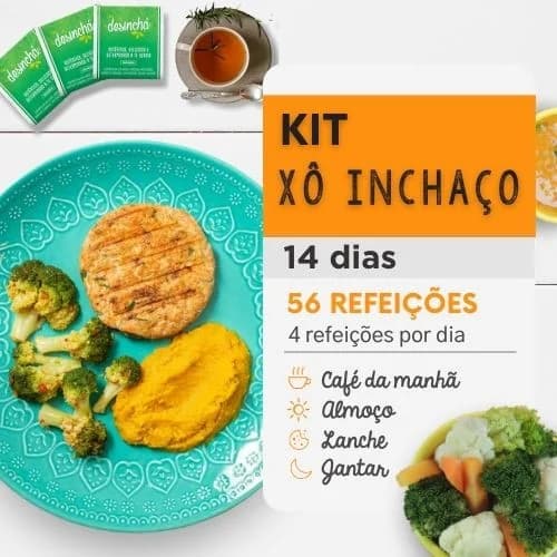 Xô Inchaço | 14 dias | 4 refeições por dia | Marmita Fit | Da Mamãe Fitness
