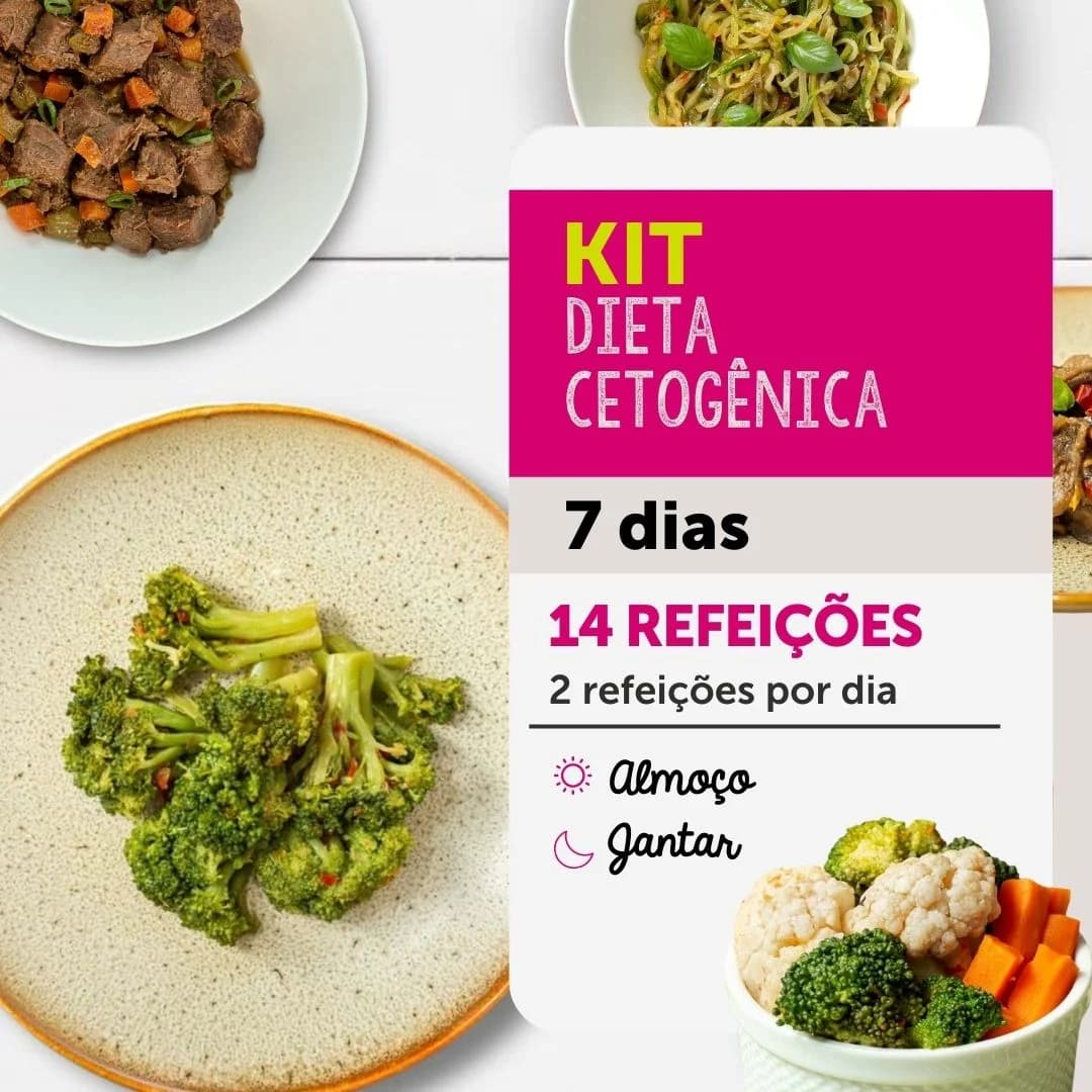 KIT DIETA CETOGÊNICA | 7 DIAS | ALMOÇO E JANTAR | DA MAMÃE FITNESS